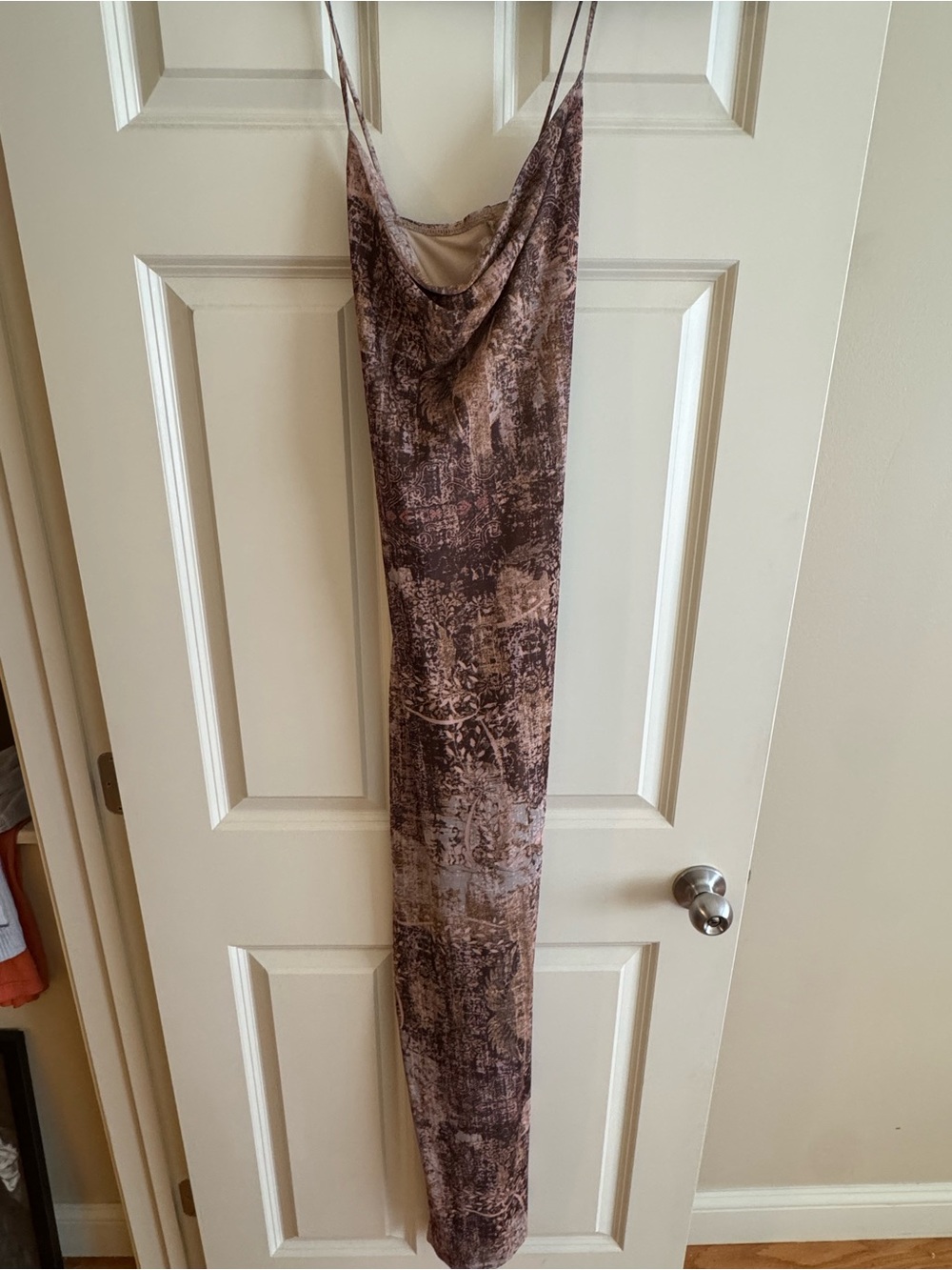 Windsor Brown Printed Slip Maxi Dress